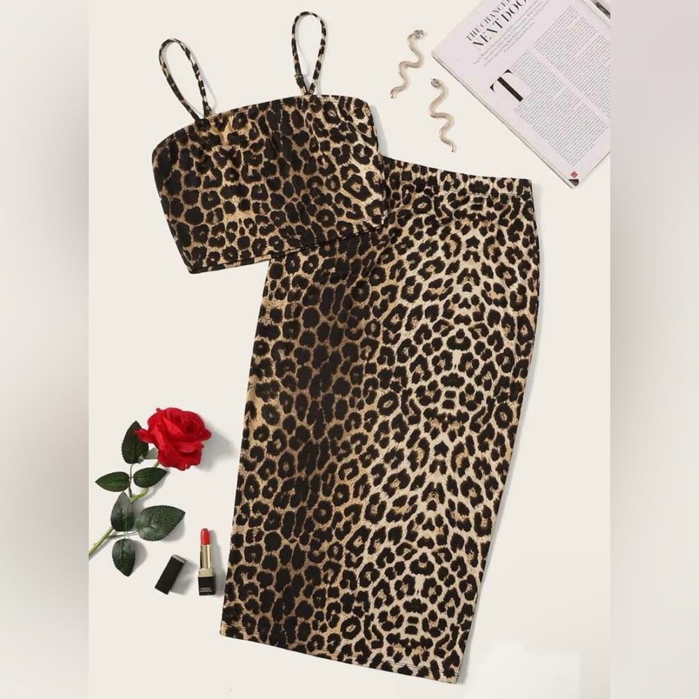 SHEIN two piece skirt set